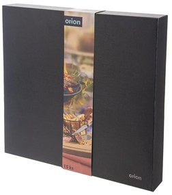 Ezüstszínű-natúr színű rozsdamentes acél evőeszköz készlet 15 db-os – Orion