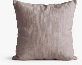 Goldea muszlin párnahuzat - kávébarna 40 x 40 cm