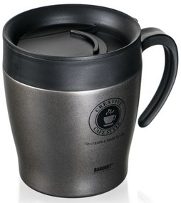 Banquet TAZZA 330 ml utazó hőálló pohár, antracit