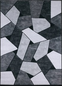 Szürke Szőnyeg 160x220 Szobába Modern Geometrikus Csúszásgátló Bcf