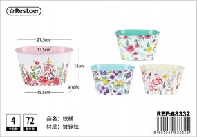 Színes Fém Virágtartók Ideális Dekoráció