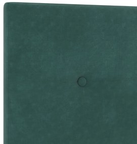 Fejtámla Gombos Ráncolt Sötét Zöld 100 cm Velúr