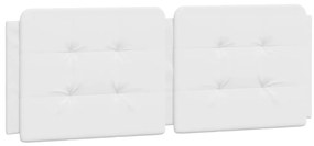 fehér műbőr fejtámla párna 120 cm