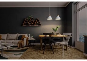 Ledvance - Csillár zsinóron DECOR PLASTER 1xE27/25W/230V átm. 22 cm vakolat fehér