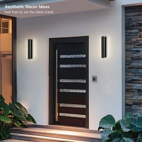 Brilagi - LED kültéri fali lámpatest LINEAR LED/8W/230V 3000K IP65 fekete