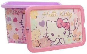 Hello Kitty Pastel műanyag tároló doboz 7 L