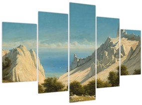 Kép - Georg Emil Libert, View of Sommerspiret, the Cliffs of Møn, reprodukciók (150x105 cm)