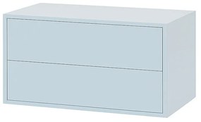 Boxie 2 fiókos fali szekrény 40x80x37 cm kék