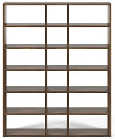 Pombal sötétbarna könyvespolc, magasság 224 cm - TemaHome