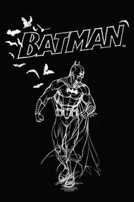 Művészi plakát Batman - Sketch, (26.7 x 40 cm)