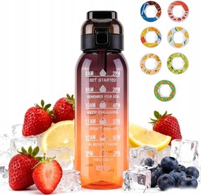 Ízesített 1000 ml-es vizes palack 7 kapszulával Cukor- és kalóriamentes