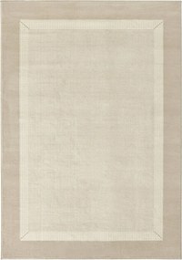 Modern krém-bézs nappali szőnyeg puha szőrrel 120x170cm