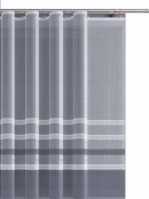 Mg Függöny jacquard 618/267 Fehér szürke 300x120cm kész Bt