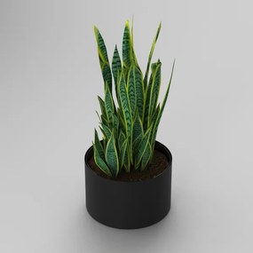 Virágcserép 11x17 cm fekete