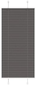 pliszírozott redőny fekete 55x100 cm szövetszélesség 54,4 cm