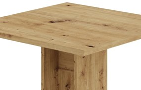 EVERT Asztal Artisan Tölgy Színben. 67,5x67,5 cm. Magasság: 78 cm.