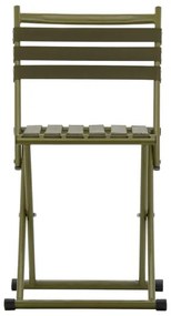 Összecsukható kempingszék háttámlával zöld