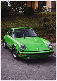 Poszterek 70x100 Zöld Prosche SportCar