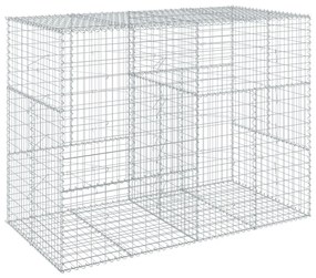 horganyzott vas gabion kosár fedéllel 200 x 100 x 150 cm