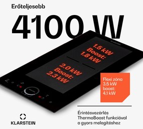Klarstein Delicatessa Slim, indukciós főzőlap, 3500 W, időzítő, fekete