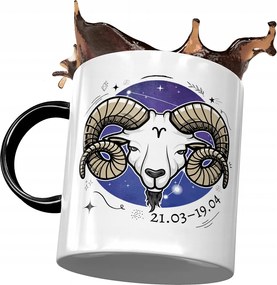 Bögre Fekete Kos Zodiákus jelek Horoszkóp Nyomtatott fényképpel