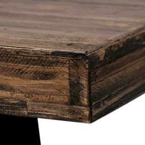 Konferenciaasztal tömör fenyőből, 130 x 70 x 44 cm