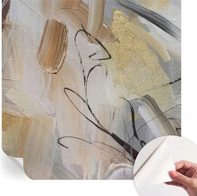 Öntapadós tapéta Fali furnér 3D Absztrakt kompozíció 250x250 cm