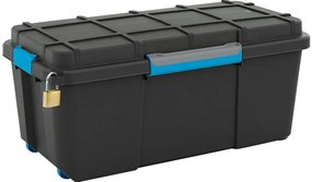 Curver Scuba Box L kerekes láda fekete/kék 80L 39,5x78x35cm