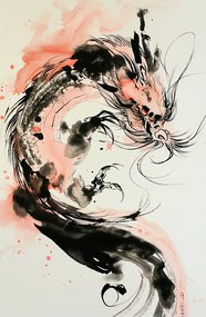 Poszter 53x81cm Sárkány Furia