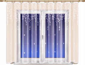 Mg Függöny jacquard 4326 Fehér 200x160 kész Bt