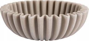 Dekorációs Tál Műanyag Ø 20 CM Bézs 20X20X6,5 CM