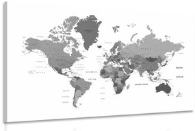 Kép világtérkép fekete fehérben