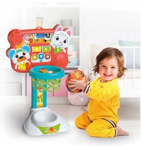 Interaktív kosárlabda palánk Fun Animal Clementoni