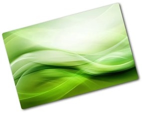 Üveg vágódeszka Zöld hullámok háttér pl-ko-80x52-f-84906654