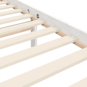 fehér tömör fa ágykeret fejtámlával 100 x 200 cm