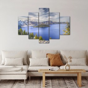 Kép egy hegyi tóról (150x105 cm)