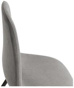 Világosszürke kárpitozott étkezőszék szett 4 db-os Minka – Marckeric