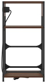 Éjjeliszekrény fiókkal barna tölgy 40 x 27 x 76 cm Faanyag