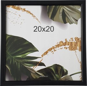 Négyzet alakú képkeret 20x20 fekete Aura