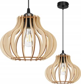 Függő Lámpa Mennyezeti Csillár Fa Modern Boho Led Szimpla