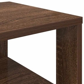 barna tölgy színű szerelt fa cipőtartó 61x32x87,5 cm
