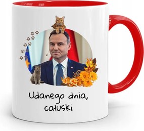Piros Elnöki Bögre Andrzej Duda Pis Egészség felirattal