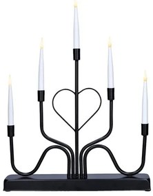 Solight 1V280 - LED karácsonyi gyertyatartó 5xLED/2xAA meleg fehér