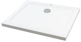 Coria 90x120x5 cm szögletes, téglalap alakú, akril zuhanytálca szifonnal