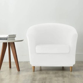 KlubFotel-Huzat (bársonyos, fehér)