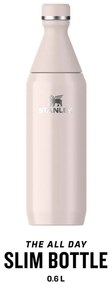 Világos rózsaszín rozsdamentes acél ivópalack 600 ml All Day Slim – Stanley