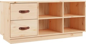 vidaXL tömör fenyőfa cipőtároló pad 100 x 34 x 45 cm