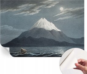 Öntapadós Dekoratív Fotótapéta Hálószobába Holdfényes éjszaka 104x70 cm