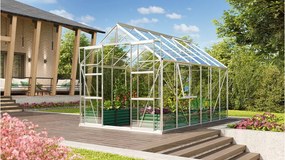üvegház VITAVIA URANUS 9900 tiszta üveg 3 mm ezüst színű LG1037