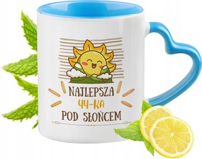 Születésnap 44 44-es 44-es Kék Bögre Szív Alakú Füllel Ajándék